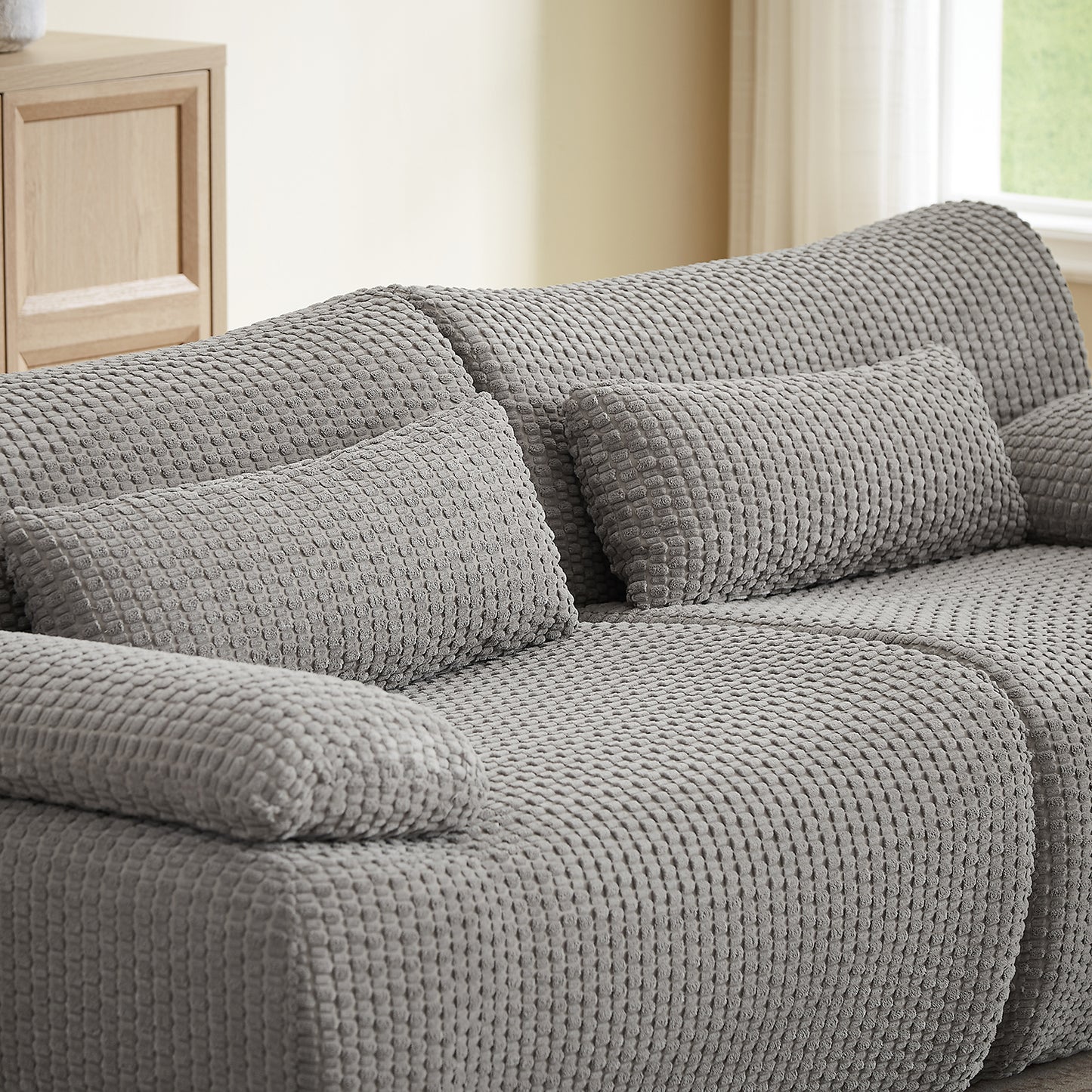 Loveseat /L shape Sofa, Cloud Boneless Couches for Living Room, Modern Modular Sectional Sofa