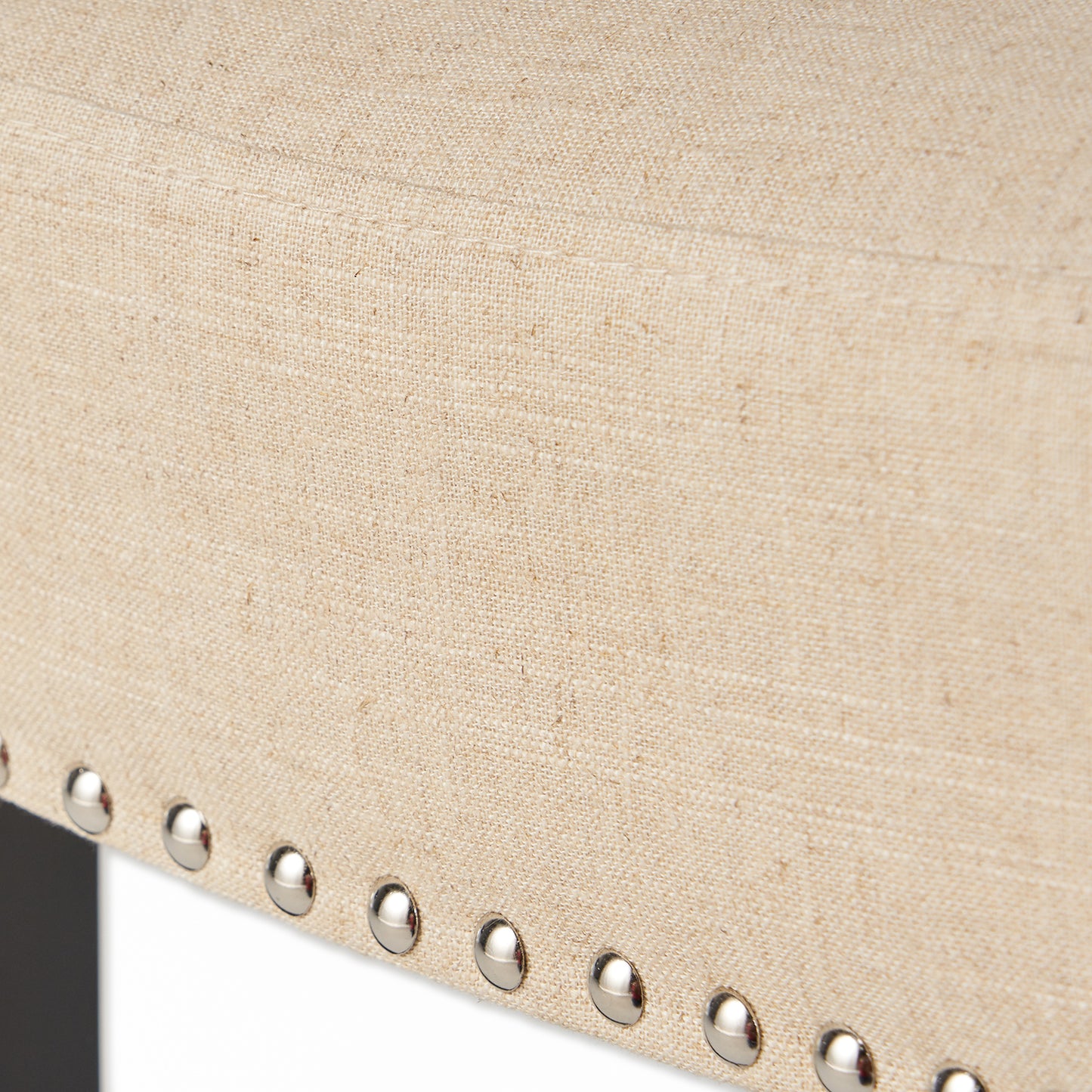 Barstools With rivet decoration wood Frame fabric Sponge cushion and Upholstered Barstools