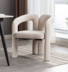 Contemporary Designed Velvet Fabric Upholstered Accent/Dining Chair /Barrel Side Chairs Kitchen Armchair for Living Room set of 2